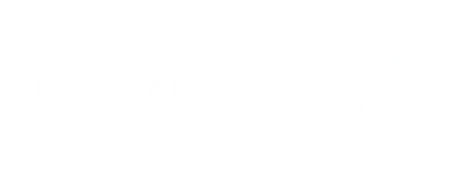 CLV zu CAC Ratio gleich CLV geteilt durch CAC