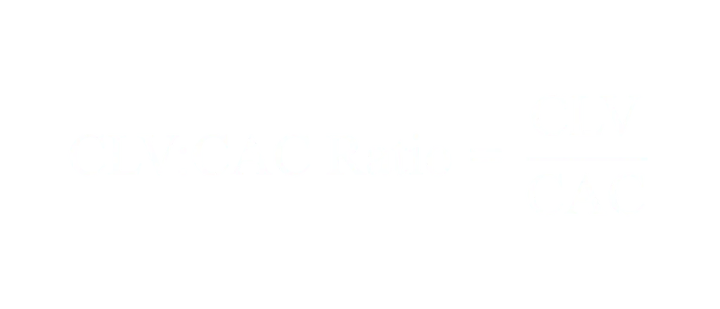 CLV zu CAC Ratio gleich CLV geteilt durch CAC