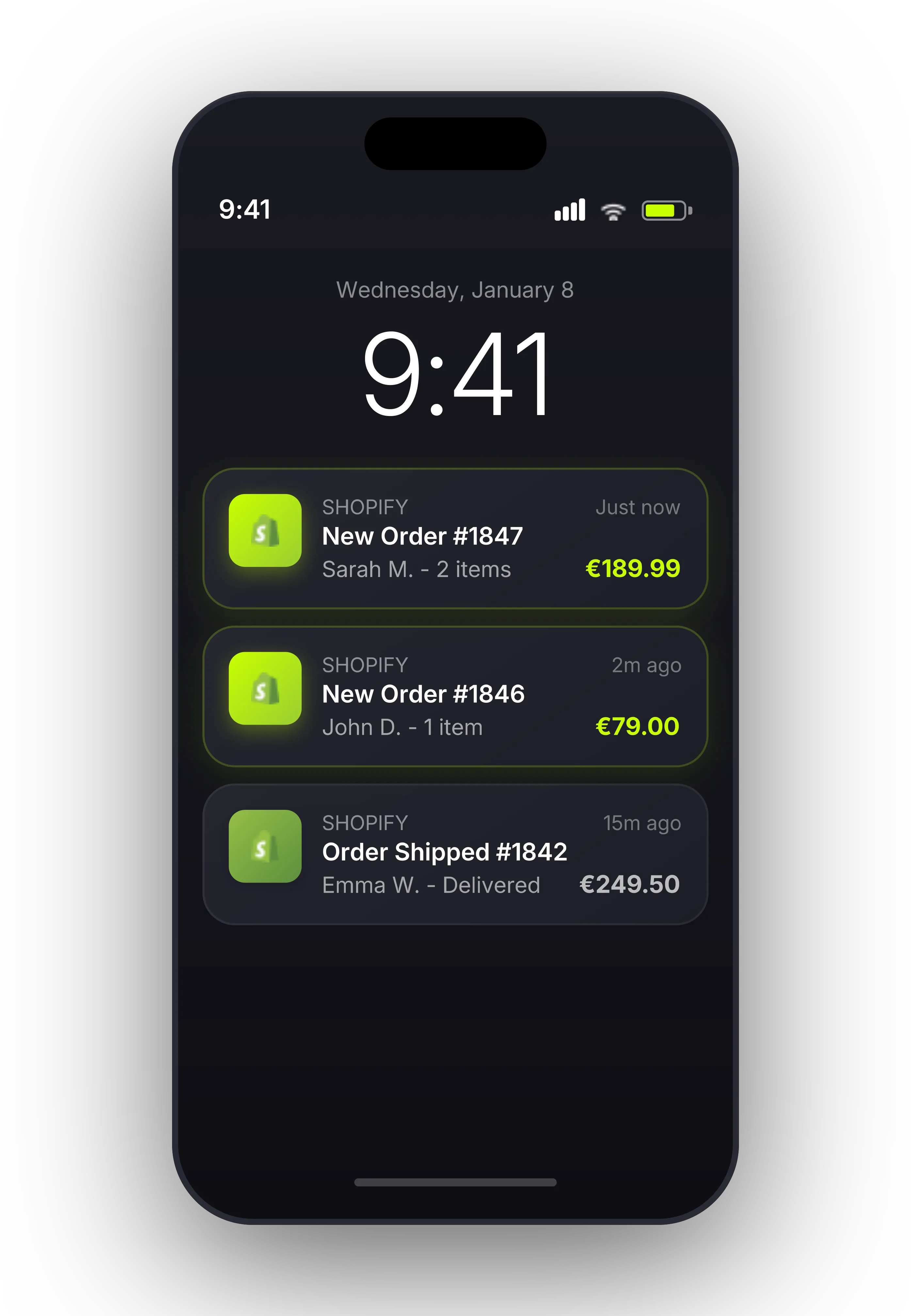 Mobile Shopping Orders - Shopify E-Commerce