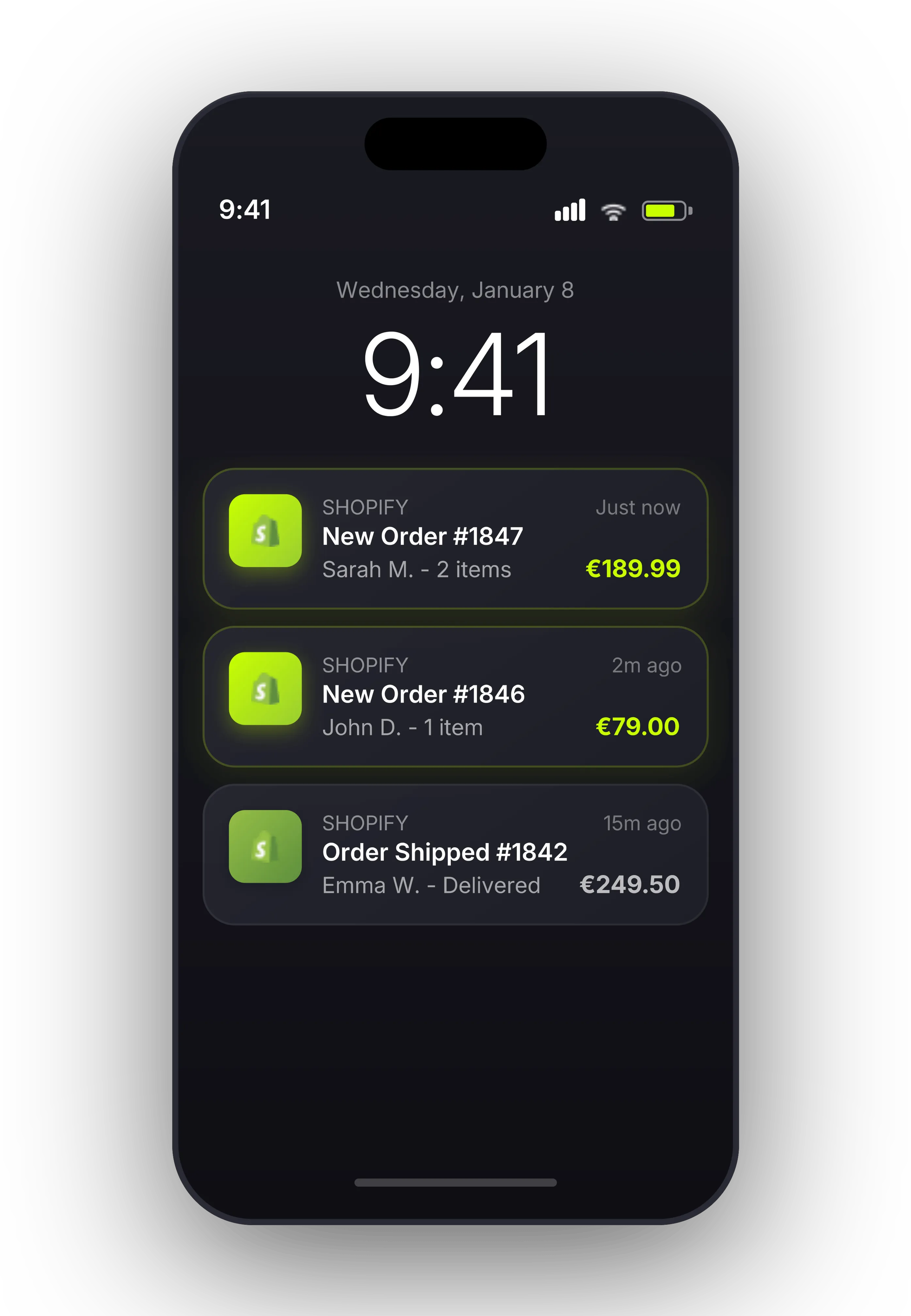 Mobile Shopping Orders - Shopify E-Commerce